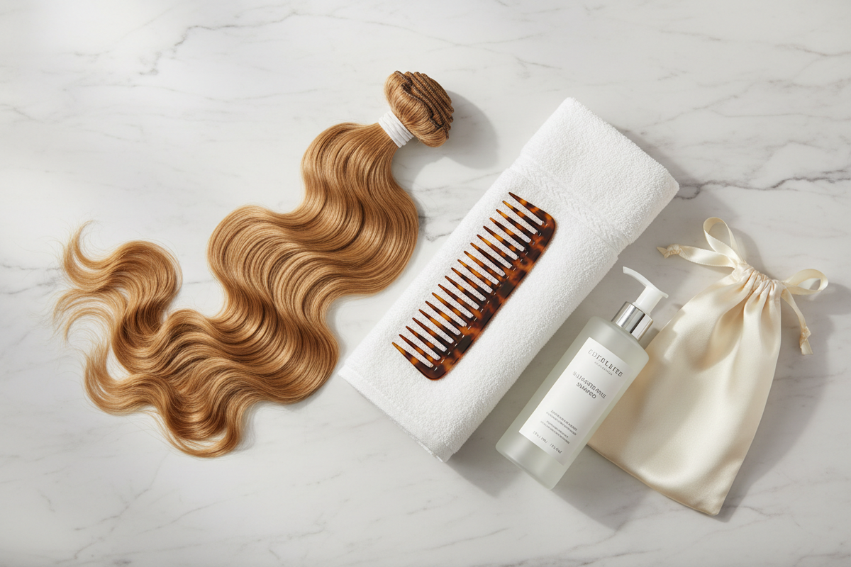 How to Wash & Store Hair Extensions: The Complete Care Guide