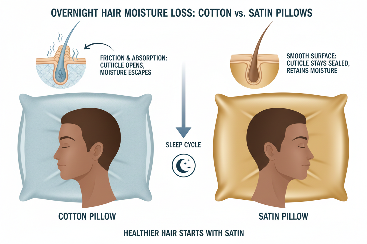 Why Your Hair Gets Dry Overnight (And How to Wake Up to Soft Hair)