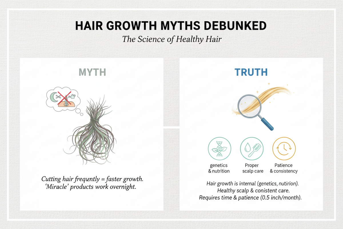 Hair Growth Myths Debunked: Separating Fact from Fiction