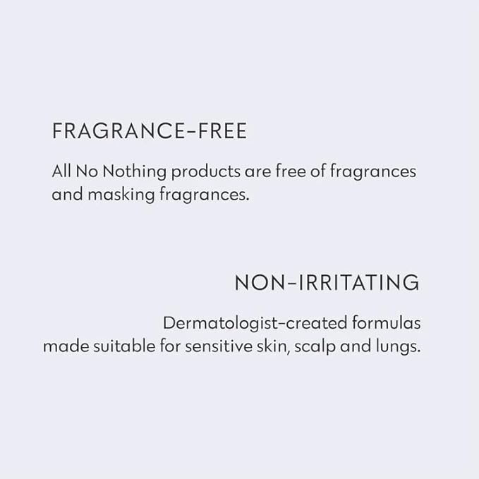 No nothing Very Sensitive Strong Hairspray - Fragrance Free Strong Styling and Finishing Spray, Hypoallergenic, Unscented Hair Spray 7.5 Ounce