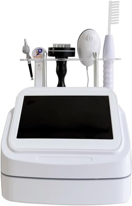 Professional Multifunctional Scalp Care Machine with High-Frequency Comb, Nano Mist Spray, HD Scalp Detector, Vibration Massage Brush & Microcurrent Massager for Salon and Home Use