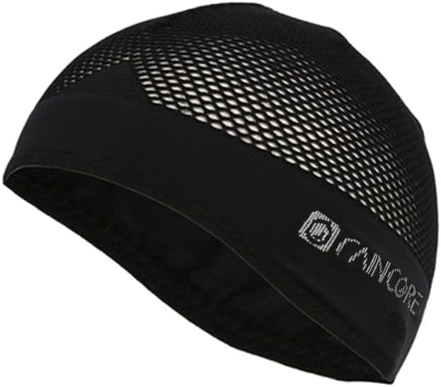 RAINCORE Skull Cap Inner Helmet Liner (with Pouch), Carabiner Clip - Breathable Mesh - Lightweight - Quick Dry - Cycling- Running - Motorcycle - Workout - for Men and Women Cap Black