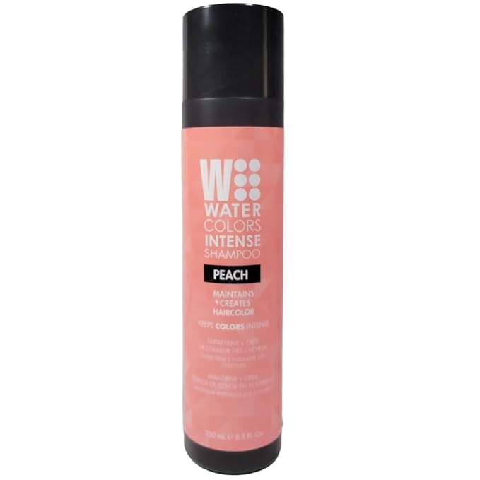 Watercolors Intense Color Depositing Shampoo, Semi Permanent Hair Color 8.5 oz - PEACH