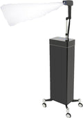 3 In 1 Standing Nano Hair Steamer for Deep Conditioning Heated Micro Mist Spray Negative Ion Blue Light Nanoscale Hair Care Steamer Machine with Removable Nozzle and LED Light for Barbershops, Salons