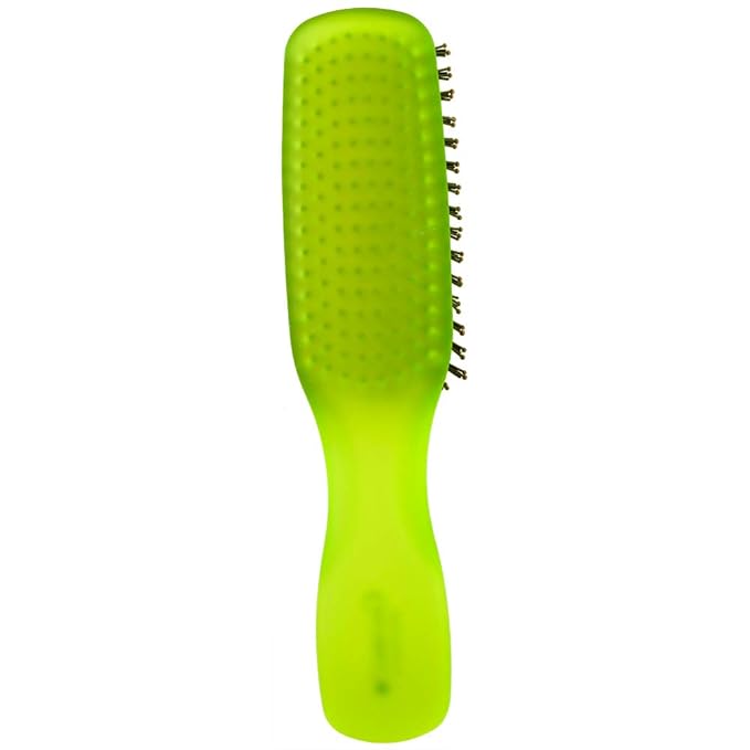 Giorgio GIO1 Gentle Hair Brush Dresser Size. Wet & Dry Pro Hair Brush Detangler. Soft for Sensitive Scalp. Good For Men Women & Kids All hair lengths. Durable and Anti-Static. (Set, Green)