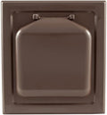 No-Pest Vent 6" Dual Door Exhaust Vent Cover – Outdoor Vent Cap for Bathroom Fans & Range Hoods – Pest Proof, Energy Efficient, Not for Dryer Use (Brown, 6 inch W/O Duct Tube)