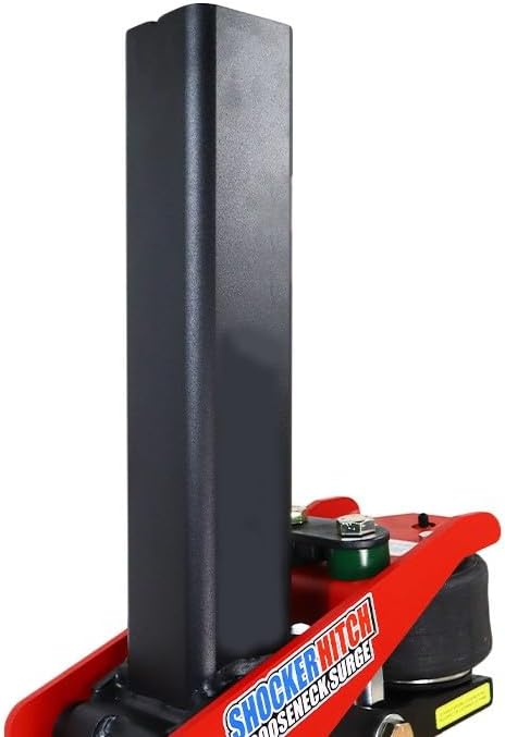 Shocker 30K Gooseneck Surge Air Hitch & Shift Lock Coupler for 2-5/16" Ball, 3.5" Square Blank No Pin