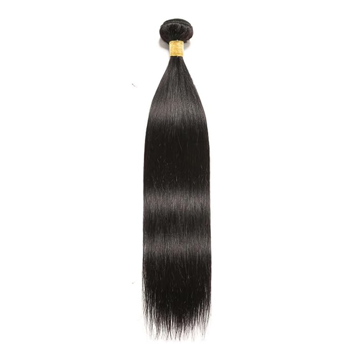 Bundles Human Hair Color 1B Straight Bundles 20 Inch Unprocessed Peruvian Virgin Remy Hair Extensions Double Weft Natural Black Straight Bundle Hair Weave 100g