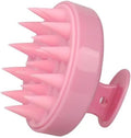 Silicone Scalp Massager for Hair Growth – Shampoo Brush for Shower, Dandruff & Dry Scalp Relief – Soft Silicone Hair Scrubber Pink