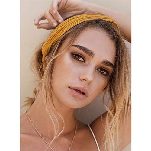Elastic Knotted Headbands for Women Cloth Head Hair Bands for Women's Hair Non Slip Boho Wrap Twisted Hair Accessories