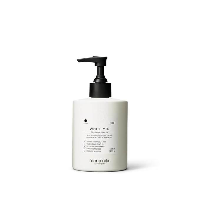 Maria Nila Color Refresh White Mix, 10.1 Fl Oz / 300 ml, Non-pigment, Brings out Pastel colors whe mixed, 100% Vegan & Sulfate/Paraben free