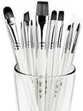 ADIS&Guys Professional Paint Brush Set – 10 Pcs for Acrylic, Oil, Face & Body Painting – Ideal for Artists, Kids & Beginners