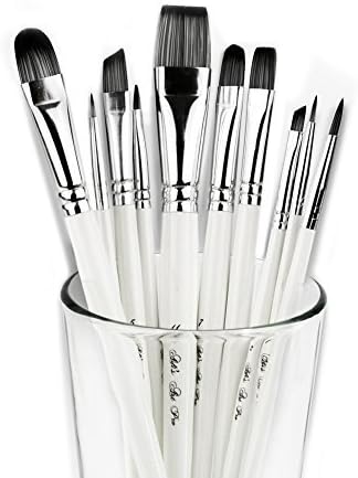 ADIS&Guys Professional Paint Brush Set – 10 Pcs for Acrylic, Oil, Face & Body Painting – Ideal for Artists, Kids & Beginners