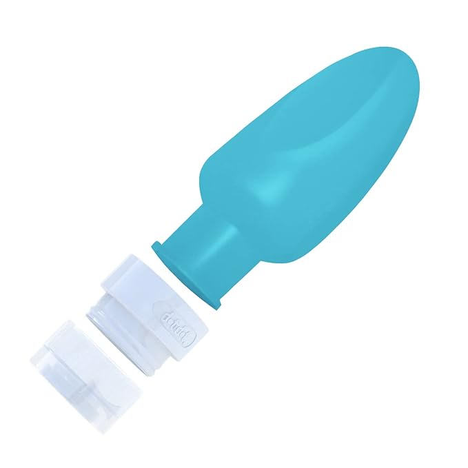 Dot&Dot Leak Proof Toiletry Bottles - 4 Pack Silicone Travel Bottles - Shampoo & Conditioner Bottles with TSA Quart Bag - 1 oz Travel Size