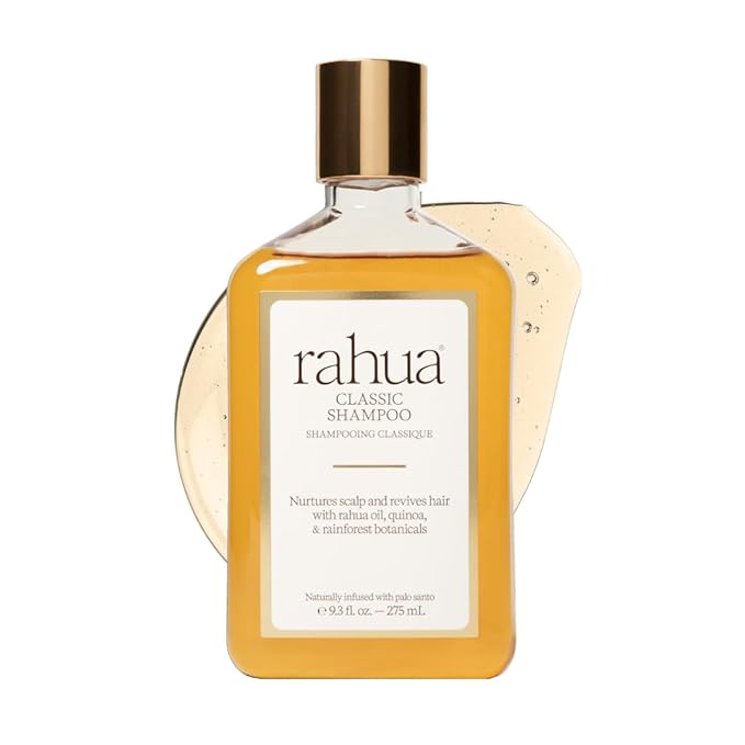 Rahua Classic Shampoo, Vegan Moisturizing Shampoo for Women and Men, Sulfate Free, Gentle Hair Care for All Hair Types, Clarifying Formula with Rahua Oil, Quinoa, Aloe Vera, and Palo Santo, 9.3 Fl Oz
