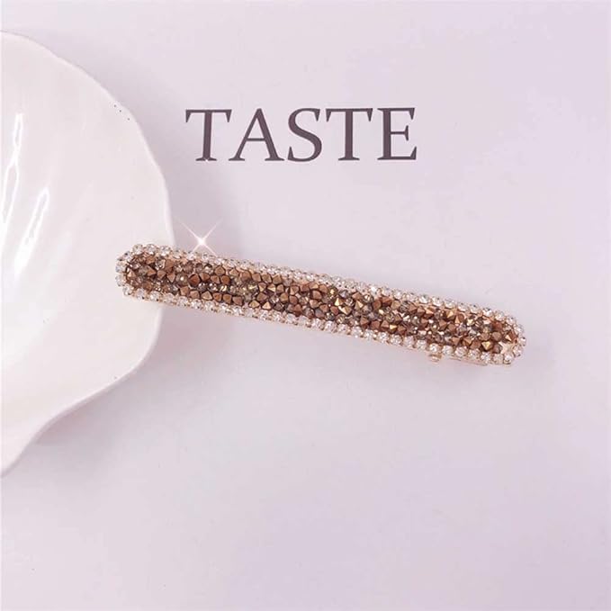 WHITEBRIDGE 4pcs Crystal Alligator Clips For Women Girls