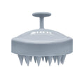HEETA Scalp Massager Hair Growth, Soft Silicone Scalp Scrubber Shampoo Brush for Exfoliation, Dandruff Removal Head Massage Stress Relax, Wet & Dry Use for Thick Thin Curly Hair Care, Sky Gray