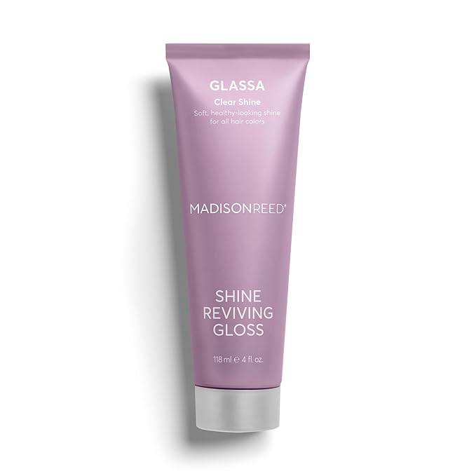 Madison Reed Color Reviving Gloss, Glassa - Clear, Semi-Permanent Hair Gloss, Enhances Hair Color & Corrects Tone, Adds Brilliant Shine, Keratin & Argan Oil, 4 Fl Oz (118 mL)