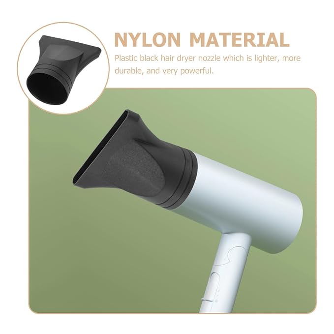 Baluue Universal Hair Dryer Diffuser Nozzle Attachment Plastic Concentrator Blow Dryer Nozzle for 1.77 Inch Diameter Styling Tool Ideal for Home and Salon Use
