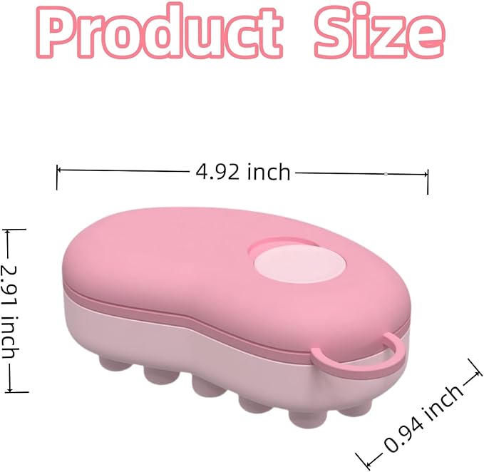 Scalp Ice Massager for Migraine Relief, Headache Care Ice Therapy Back to School Essentials, Stress & Hangover Natural Cooling Therapy Detachable Ice Compress Tool (Pink)