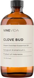 VINEVIDA Clove Bud Essential Oil 16 oz - Undiluted, Pure, Vegan, and Sustainable