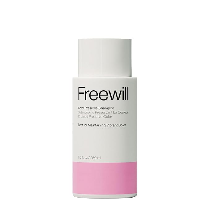 Freewill Color Preserve Shampoo, Gentle, Moisturizing and Nourishing Shampoo for Color-Treated Hair, Fights Color Fade to Help Maintain Vibrancy, 8.5 oz