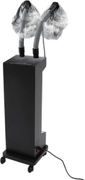 Professional Hair Steamer, 110V 650W Vertical Hair Care Machine Micro Mist Hair Color Processor with Rolling Wheels, Salon Spa Equipment for Home, Barber Shop (Black)