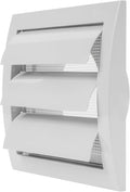 Repa Market 4 Inch White Dryer Vent Cover/Duct Cover for Walls or Ducting/ABS Plastic Grille with Flaps and Insect Screen/Exhaust and Dryer Vent Covers for Indoor & Outdoor Use