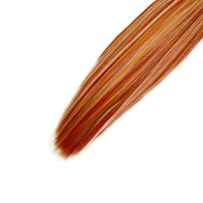 30 32 34 Inch Orange Straight Bundles Human Hair Highlight Blonde Bundle Brazilian Virgin Remy Hair Extensions Niegmeag 2 Tone Orange and Blonde Straight Bundle 300g