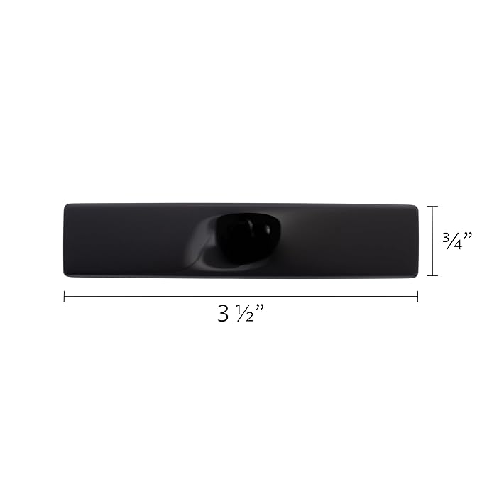 Black Hair Barrette for Thin Hair, Classic Rectangle French Barrette for Women, Lightweight and Comfortable, Strong Hold | France Luxe