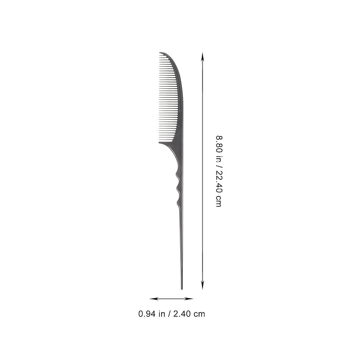 Anti-Static Pin Tail Comb 8.81 Inch Hair Styling Tool for Natural Curly Thick Hair Professional Hairdressing Comb for Sectioning and Detangling
