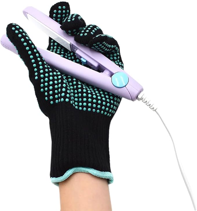 Heat‑Resistant Gloves–Silicone‑Grip Protection for Hair Styling, Curling & Flat Iron, Heat Press, Sublimation–Universal Fit