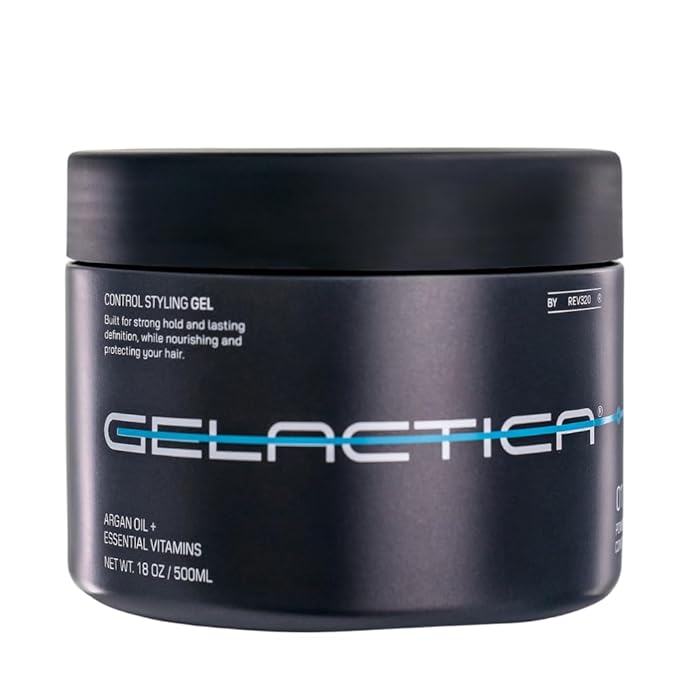Max Control Hair Gel for Men, Alcohol-Free, Strong Hold Styling Gel, Natural Extracts for Long-Lasting Hold and Shine, Slick Back Hair Style 18 oz