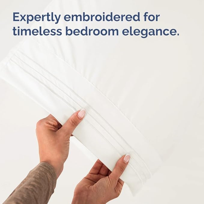 Queen Pillow Cases Set of 6 - Ultra Soft Hotel Quality Pillowcase Covers - Comfy & Wrinkle Free - Shrink, Stain and Fade Resistant - Machine Washable Pillow Protectors - 6 Piece Set - Antique White