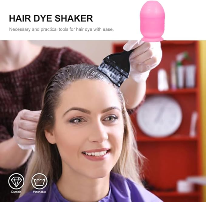 minkissy Hair Color Mixing Cup with Scale 3Pcs Hair Dye Shaker Bowls for Salon and Diy Coloring Easy Measurement and Cleaning