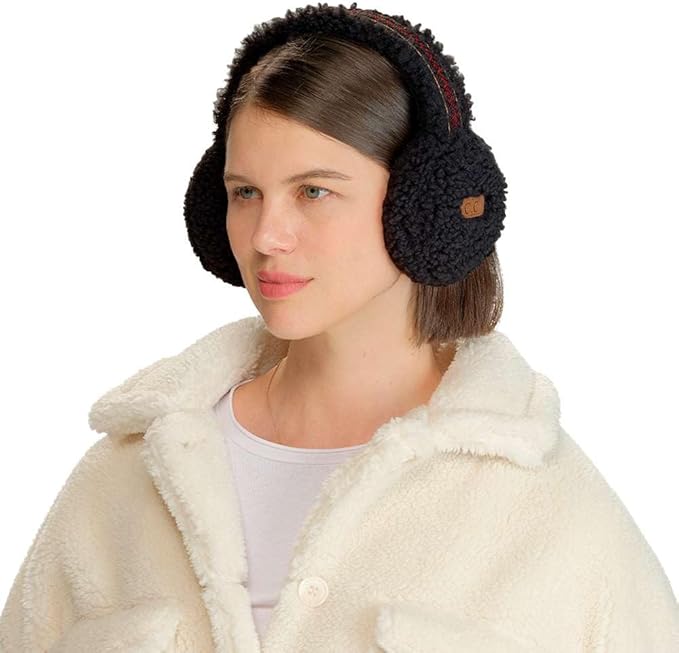 C.C Soft Winter Warm Adjustable Headband Ear Warmer Earmuffs