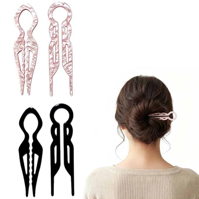 4PCS Professional Hair Styling Clips, Strong Hold Design, Black, Premium Quality, Long-Lasting Grip, Effortless Styling, Secure Sectioning