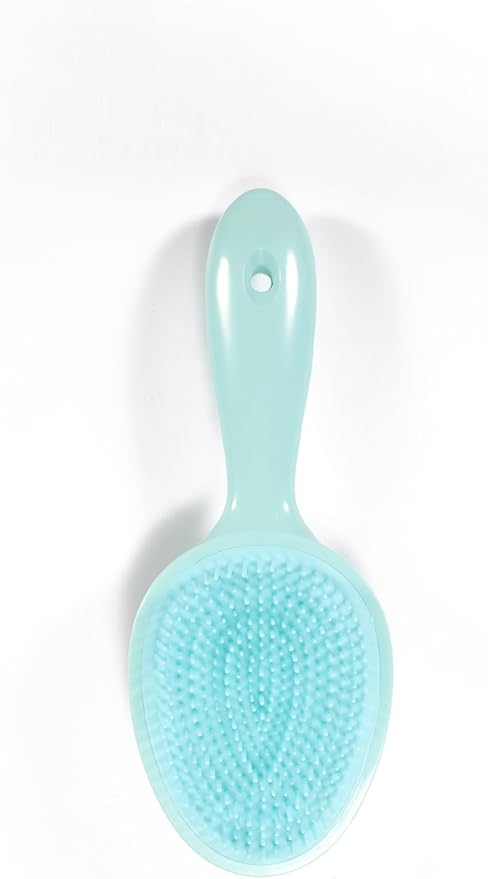 Double Sided Scalp Massager Hair Growth, Shampoo Brush Head Scalp Massager for Hair Growth Scalp Scrubber with Soft Silicone Bristles (Double Green)