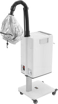 Professional Hair Salon Steamer,Hair Steamer with Temperature and Time Adjustment,Stand Hair Dryer, Nano Hair Steamer Machine(White 500w)