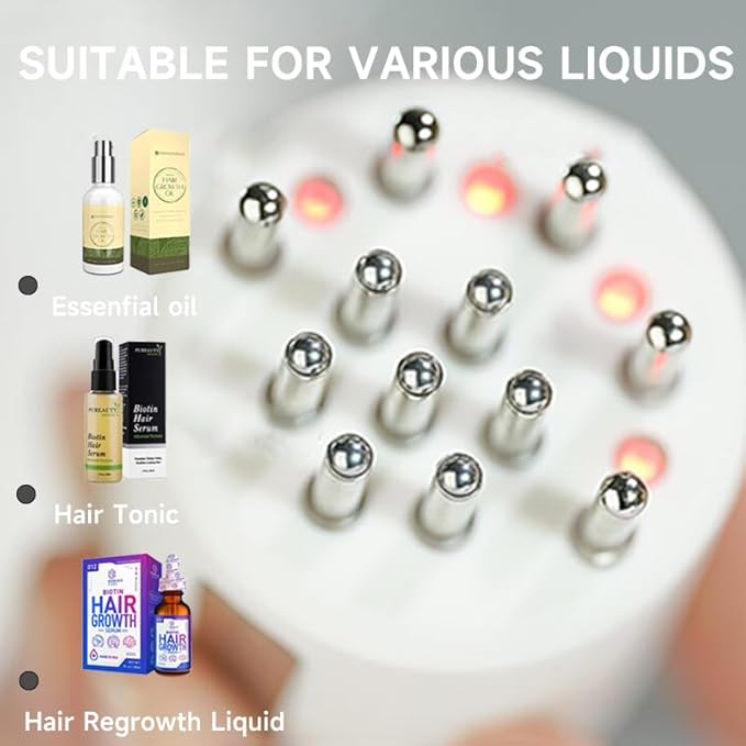 Hair Oil Applicator,Electric Comb and Scalp Massager 2 in 1,Advanced Care,Scalp Oil Applicator Head Massager for Hair Treatment