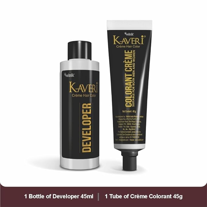 Creme Hair Color Permanent Hair Dye Color - With Improved Creme Formula for 100% Gray Coverage Ammonia Free Hair Color Dye for Rich Bright Long lasting (Burgundy, 3.04 Fl Oz)