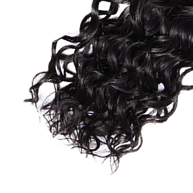 Bundles Human Hair Natural Black Water Wave Bundles 26 Inch Niegmeag Grade 8A Peruvian Virgin Hair Extensions Double Weft Color 1B Wet and Wavy Bundle