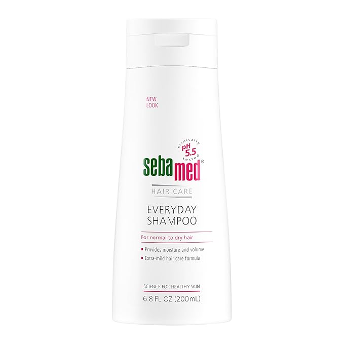 SEBAMED Everyday Shampoo For All Hair Types and Sensitive Scalp pH 5.5 for Healthier Looking Hair 6.8 Fluid Ounces (200 Milliliters)