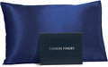 Fishers Finery 25mm 100% Pure Mulberry Silk Pillowcase (Navy Standard)