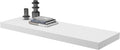 Large Floating Shelves for Wall Set of 1 Wooden Wall Shelves 30 in x 12.75 in x 2 in Room Decor Long Shelf with Invisible Wall Mount Bracket for Bedroom Kitchen Living Room White