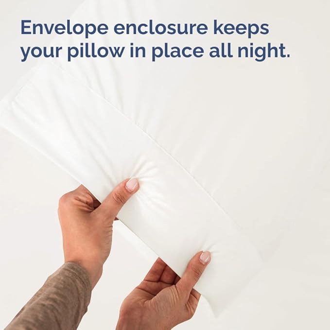 Queen Pillow Cases - 2 Pack - Super Soft Pillowcase Covers - Envelope Enclosure - Hotel Quality Pillow Protectors - Wrinkle Free, Fade & Stain Resistant - Machine Washable - 20" x 30" (Antique White)