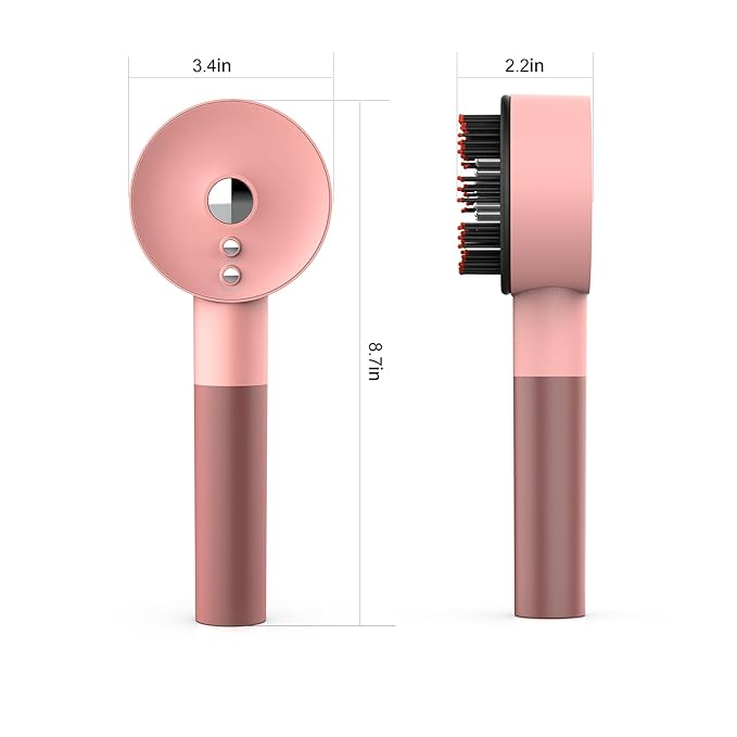 Electric Scalp Massager - 2 in 1 Scalp Massager with Oil Applicator, Cordless Massager Brush for Hair, Handheld Waterproof Hair Massager Scalp, Purple+Pink