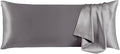 THXSILK 100% Natural Mulberry Silk Pillowcase for Hair and Skin, Silk Body Pillowcase with Hidden Zipper, Ultra-Soft Breathable Smooth Both Sided Silk Pillow Cover, Body Size 20"x54", Grey
