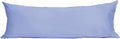 Sunflower Body Pillowcase 100% Cotton Long Pillow Cover/Case Envelope Closure 1 Pack, 21×54 inches Purplish Blue, Soft and Breathable