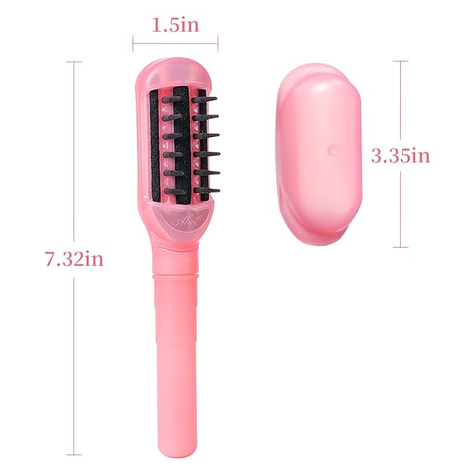Hair Oil Applicator Comb, Hands-Clean Oiling Brush for Quick Even Application, Wide Teeth Oil Distribution Comb with 10ml Container/Scale Handle for Women/Girls Thick/Curly Hair Daily Care